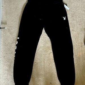 Brand new with tags black playboy sweats from Pacsun